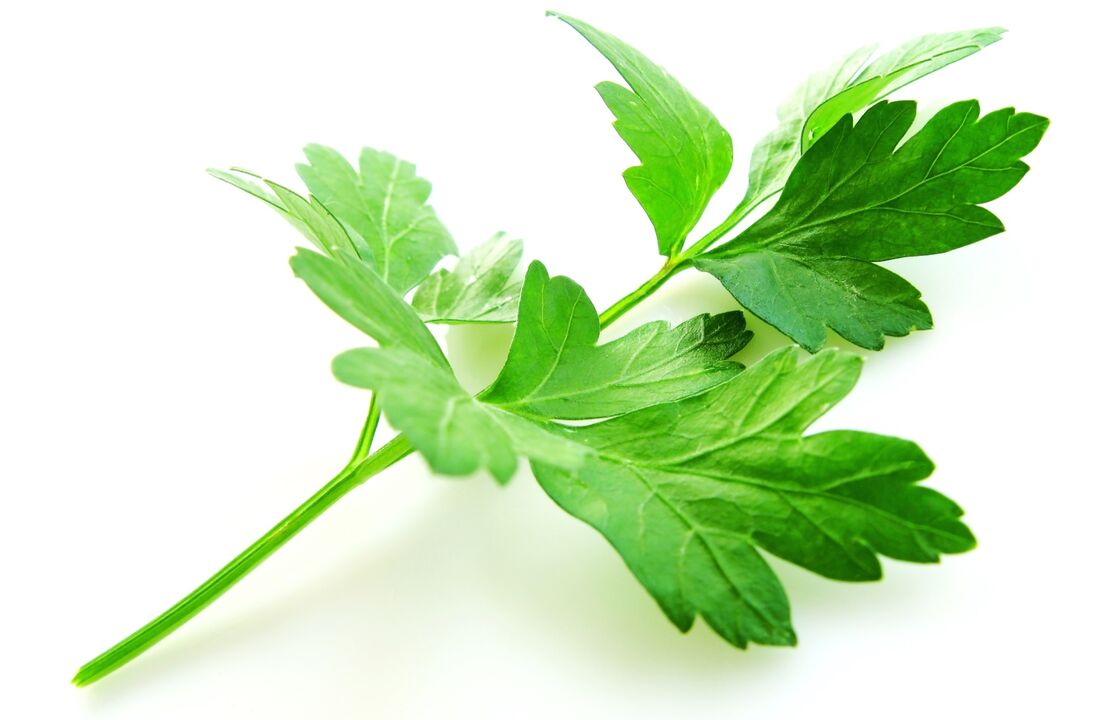 Parsley to treat cystitis